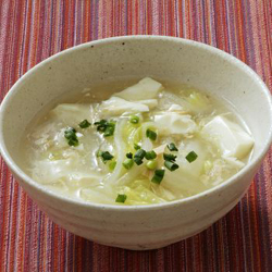 白菜とツナと豆腐の煮物